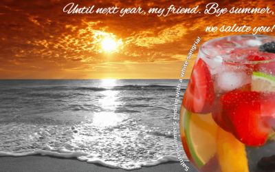 Salute the end of summer with a Cherry-Peach Sangria