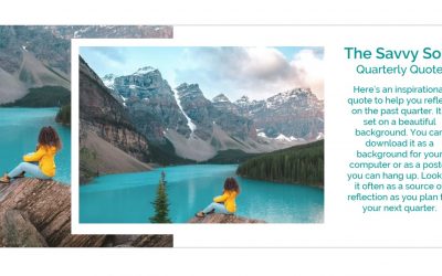 The Savvy Solo Quarterly Quote Q3